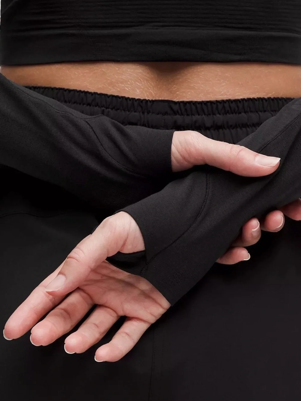 Lululemon Swiftly Tech Cropped Long Sleeve 2.0 Black